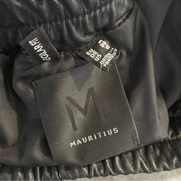 MAURITIUS 100% Lamb Leather DIJA LEATHER SHORTS size 8 - Picture 2 of 11